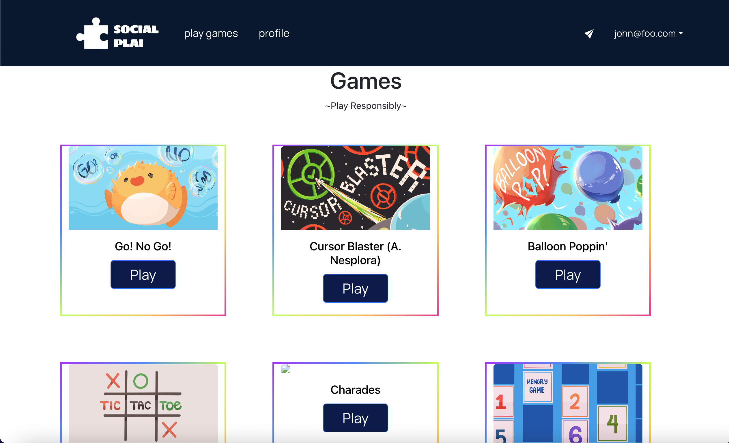 Social-Plai Screening Platform